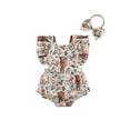 thumbnail image 2 of Elippeo Cow Print Romper with Headband, Size 0-6 Months (Girl's), 2 of 10