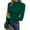 Deep Green, variant on MOYIKO Mock Turtleneck Thermal Long Sleeve Shirts for Women Undershirts Basic Fitted Tees