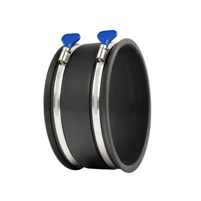Brazalete flexible para control de polvo POWERTEC 70281 de 6 pulgadas con abrazaderas, paquete de 1