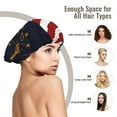 thumbnail image 3 of America Indiana Flag Satin Bonnet Adjustable Hair Bonnet For Sleeping Hair Bonnets For Women Curly Natural Hair, 3 of 8