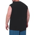 thumbnail image 3 of INSPIRE CHIC Men's Big & Tall V-Neck Solid Sleeveless Comfortable Breathable Casual Tank Top 4XL Black, 3 of 5