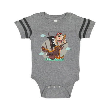 

Inktastic Cute Pirate Dog Gift Baby Boy or Baby Girl Bodysuit