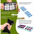 thumbnail image 4 of Ice Cube Trays,15 Square Ice Cube Tray with Lid,3 Pack Ice Cube Moulds Set,Ice Molds Silicone,Ice Cube Maker,Large Ice Trays for Whiskey Freezer Conta, 4 of 5