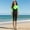 Green, variant on ITSAME One-Piece Swimsuit for Girls, Color Blocking Short Sleeve with Zipper Summer Fashion Surfing Swimwear Orange 9-10T