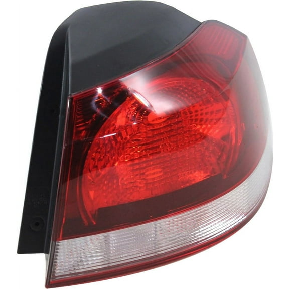 Tail Light Compatible With 2010-2014 Volkswagen Golf Right Passenger Side, Outer