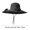 thumbnail image 3 of Yeciiwht Solar Powered Fan Hat Solar USB Charging Fan Hat with Cooling Arm Sleeves - Dual-Power Outdoor Cap for Hiking Fishing Sun Protection, 3 of 6