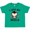 thumbnail image 3 of Inktastic I Love My Abuela with Cute Penguin and Hearts Girls Toddler T-Shirt, 3 of 5