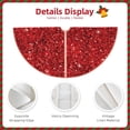 thumbnail image 5 of Kll Red Glitter Christmas Tree Skirt ,Party Decorations Farmhouse For Christmas Decorations Holiday Party, 5 of 8