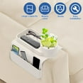thumbnail image 5 of FUYGRCJ Sturdy Sofa Armrest Tray with Side Pocket, Silicone Sofa Couch Cup Holder, Easy to Install Silicone Armchair Cup Holder for Living Room, 5 of 11
