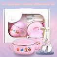 thumbnail image 1 of Yeacher BPA Free Baby Feeding Set Children Dinnerware Set 304 Stainless Steel Feeding Bowl with, 1 of 8
