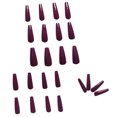 thumbnail image 2 of Daisyyozoid Wholesale 24 Pcs Couleur Vive Couleur Unie Manucure Ballet Longue Style Feuille d'Ongles Réutilisable, 2 of 3