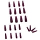 thumbnail image 2 of Uñas postizas a presión, regalos para mujeres, 24 piezas, colores brillantes, color sólido, manicura, estilo largo, láminas reutilizables, pegatinas para uñas., 2 of 3