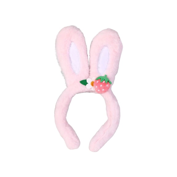 Plushs Rabbits Ear Hair Headband For Cute Girls With Fluffys Rabbits Ears