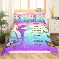 thumbnail image 2 of Duvet Cover Twin Teens Gymnastics Bedding Set, Exercises Sports Comforter Cover Hippie Galaxy Bed Set, Stars Print Bedding Gymnastics Lovers Gifts 2pcs (Zipper Closure), 2 of 5