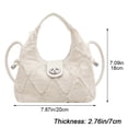 thumbnail image 3 of Jiibva Small Crossbody Shoulder Bag for Women Vintage Fashion Jean Denim Purse Mini Handbags Female Elegant Tassel Shoulder Bag, 3 of 7