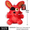 thumbnail image 3 of FNAF Plushies Five Nights at Freddys Plushies 4 PcsFoxy Freddy Fazbear Bonnie Chica Gifts for Five Nights Game Fans & Kids Gifts 7In/20cm, 3 of 4
