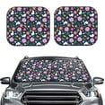 thumbnail image 2 of Goofa Floral Rabbit Pattern 2 Piece Car Windshield Sun Shade Foldable | Front Windshield Shade for Sun, Heat and UV Rays | Sunshade for Car Front Window-Small, 2 of 7