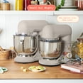 thumbnail image 3 of Beautiful 3.5 Qt Stand Mixer with Flat Beater, Dough Hook, Balloon Whisk, Wildflower Porcini Taupe by Drew Barrymore, 3 of 23