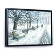 thumbnail image 2 of Designart Parc d'Hiver à Noël Cadre Flottant Traditionnel Art Mural, 2 of 4
