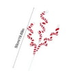 thumbnail image 3 of SLYNSHome Christmas Tree Flower Picks Decorations Plush Red White Flowers Picks Stems for Tree Topper Vase Home Table Decor, 3 of 6