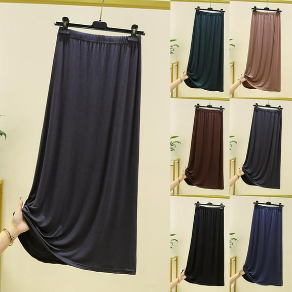 Antinious Womens Nightdress Solid Casual A-Line Skirt Long Sleep Dress,Nightgowns for Women,Women Pajama Dress,Black,L