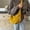 Yellow, variant on Women's Nylon Crescent Crossbody Bag, Adjustable Strap Casual Shoulder Bag, Large Capacity Water-Resistant Hobo Purse for Everyday & Travel, 8 Colors, One Size