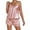 Pink, variant on SAZBJOJN Silk Pajamas for Women Silk Satin Pajama Set Lace Cami Top & Shorts Sleepwear Soft Summer Sleep Outfit Pajamas for Women Set Bedroom, Wedding, Party, Daily Loungewear Red Size L