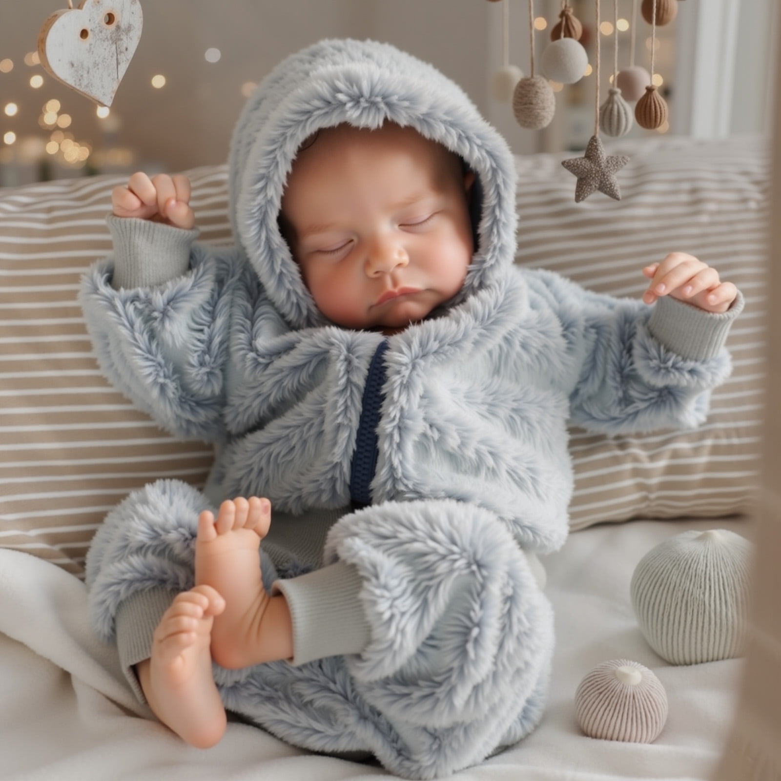 RSG Reborn Baby Dolls 20" Soft Cloth Body Newborn Baby Dolls with Accessories Gift Box for Kids Age 3+