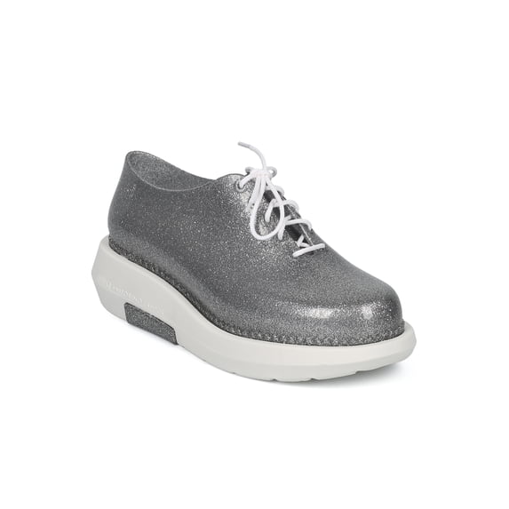 New Women Melissa And Vitorino Campos Grunge PVC Lace Up Platform Oxford