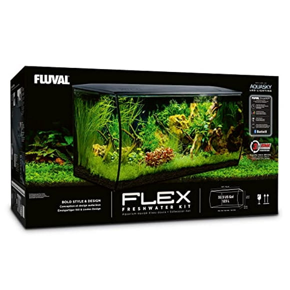 Fluval Flex Aquarium Kit - Black - 123 L (32.5 US gal)
