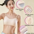 thumbnail image 5 of Girls Padded Training Sports Bra Thin Cotton Fixed Pads Flex Fit Seamless Pull-On Design 10-16 Years, 5 of 5