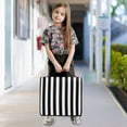 thumbnail image 4 of 3 Ring Zipper Binder with Shoulder Strap Waterproof Trapper Keeper 2 Inch D-Ring 500 Sheets Capacity Black and White Striped, 4 of 8