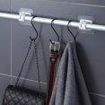 thumbnail image 4 of CNKOO 2Pcs Self Adhesive Adjustable Curtain Rod Holder Clamp Hooks Rod Bracket Rack, 4 of 4