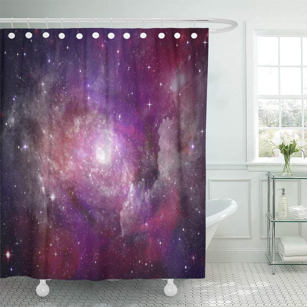 Yusdecor Purple Sky Stars Of Planet And Galaxy In Free Bathroom Decor Bath Shower Curtain 66x72 Inch Walmart Canada