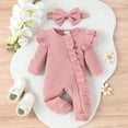thumbnail image 2 of Coerni Baby Girl Clothes Fall Winter Outfits Toddler Long Sleeve Romper Jumpsuit Bodysuit Cute New Born Clothes for Girl, 2 of 9