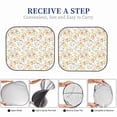thumbnail image 6 of Fotbe Floral1 2-Piece Car Windshield Sun Shade | Sun Blocker for Car Windshield | Foldable Automotive Interior Accessories for Sun Protection-Large, 6 of 7