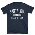 thumbnail image 1 of Santa Ana California Classic Established Men's Cotton T-Shirt, 1 of 1