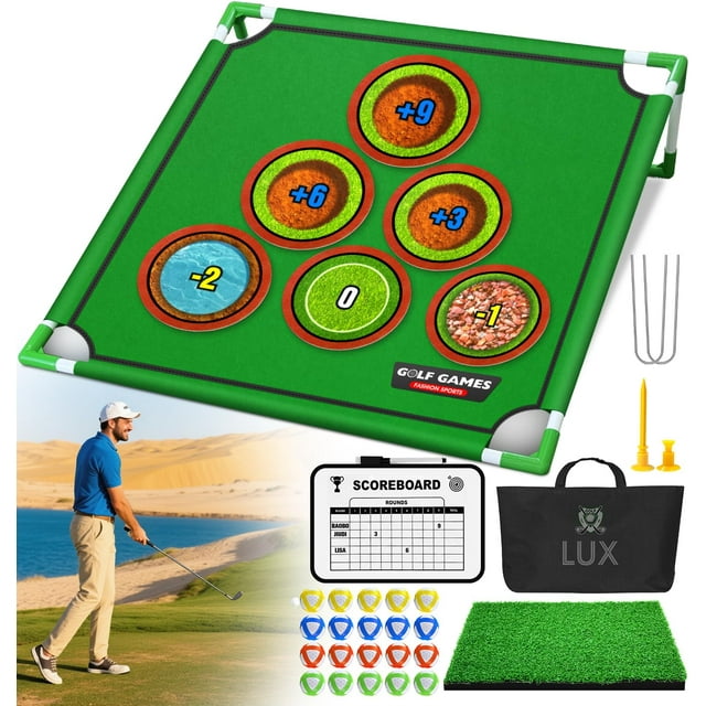 Juego de astillado 3 en 1 Golf Game LuxPool con 20 bolas de velcro