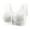 White, variant on Women's Non Wired Comfort Wireless Support Bra Magic Lift Full Figure Support Front Close Soft Cup Everyday Bra White L