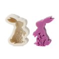 thumbnail image 1 of Wmool DIY Rabbit Sile Mold Candles Making Easter Soap Molds Chocolate Decor, 1 of 8