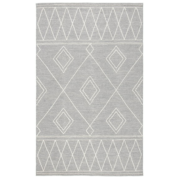 SAFAVIEH Kilim Chloe Tribal Area Rug, Grey/Ivory, 8' x 10'