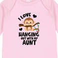thumbnail image 4 of Inktastic Monkey I Love Hanging out with My Aunt Boys or Girls Long Sleeve Baby Bodysuit, 4 of 5