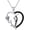 B- Women Men Hug, variant on Angel and Devil Necklace, 925 Sterling Silver Angel Demon Hugs Asymmetrical Necklace Inlaid with Red Heart Crystal on Anniversary, Holiday, Birthday Gifts for Women