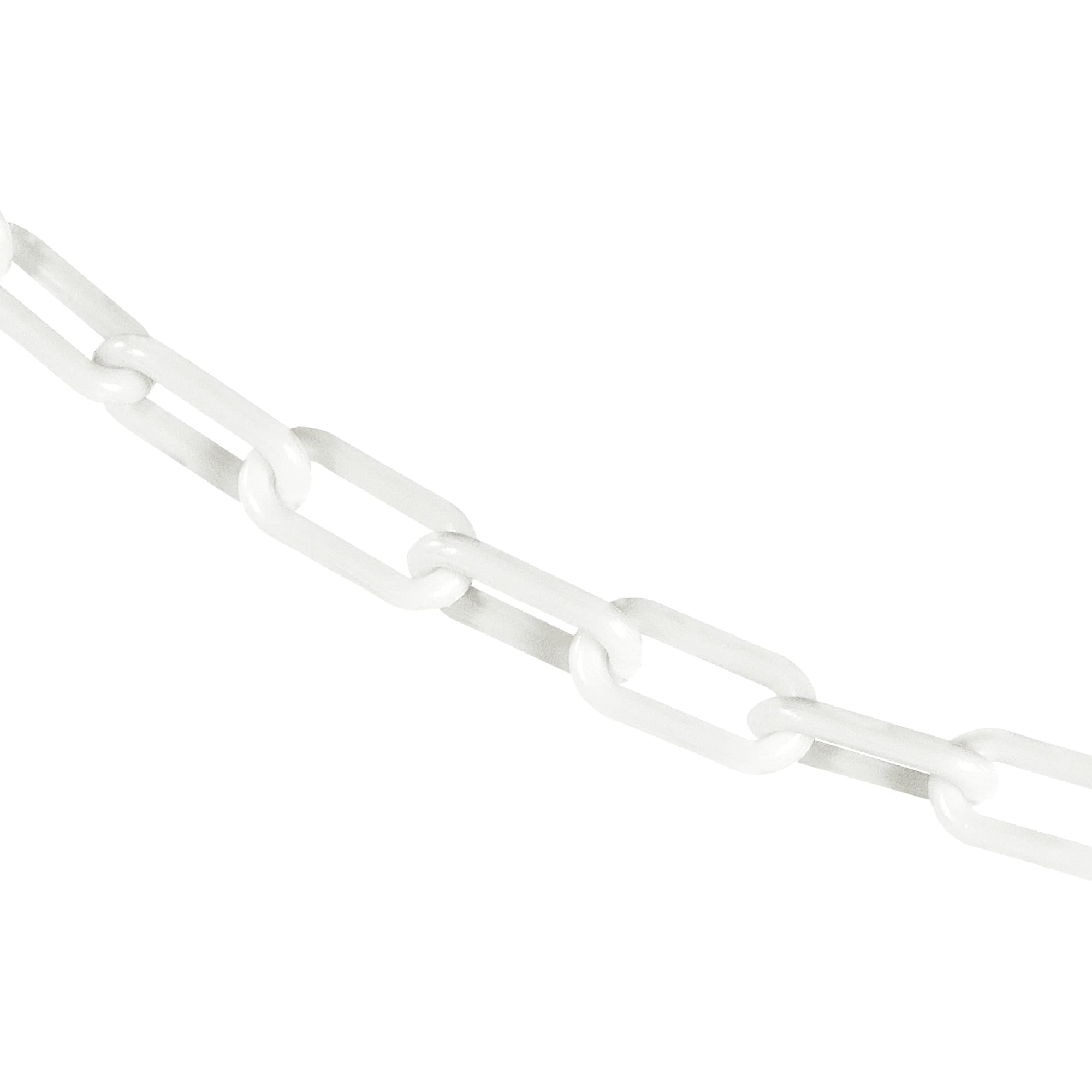 1.5 Inch x 100 Feet White Plastic Safety Chain