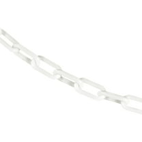 1.5 Inch x 500 Feet White Plastic Safety Chain