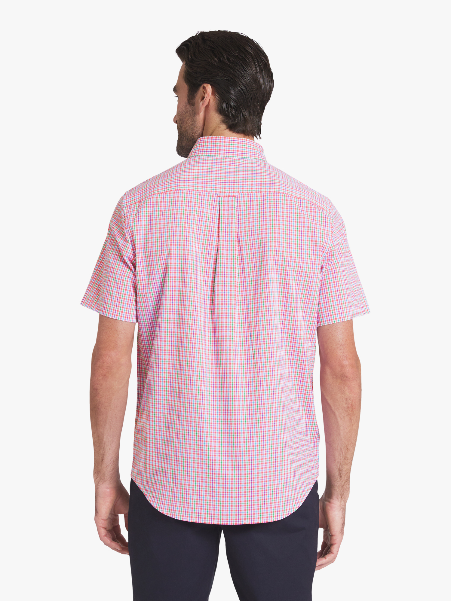 Chaps Men's & Big Men's Short Sleeve Easy Care Stretch Poplin Shirt, Sizes S-3XL