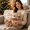 thumbnail image 5 of Christmas Pillow Covers Decorative Throw Pillow Cases Washable Cushion Case for Sofa Couch Bedroom Living Room Home Decor, 5 of 6