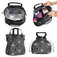 thumbnail image 2 of Halloween Spider Web Pattern Drawstring Lunch Bag Women - Drawstring Lunch Bag Insulated for Work Office - Stain-Resistant Large Lunchbags for Women with Multi-Pockets, 2 of 6