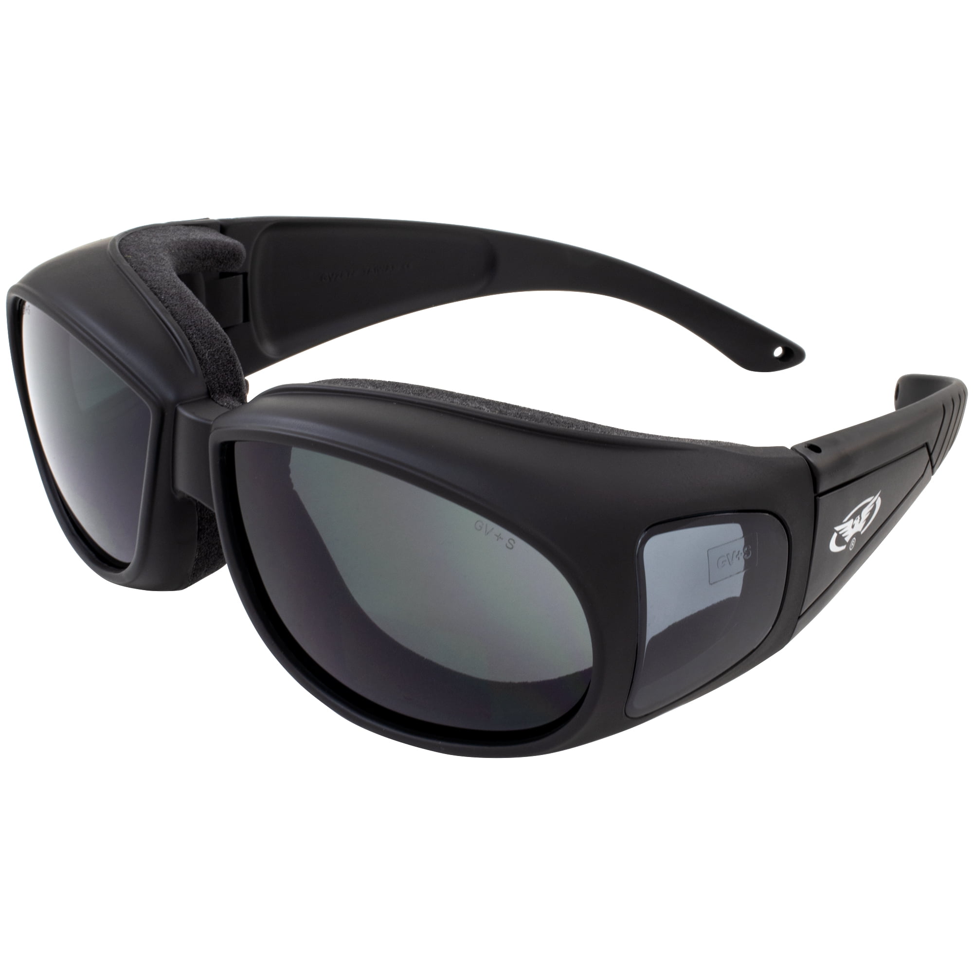 Global Vision Smoke Rider Safety Glasses Smoke Lens 12 Black Temples 