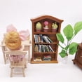 thumbnail image 4 of WHAMVOX 1Set Miniature Bookshelf Light Brown Bamboo for Home Decoration and Indoor Use, 4 of 8